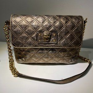 Marc Jacobs quilted gold bag